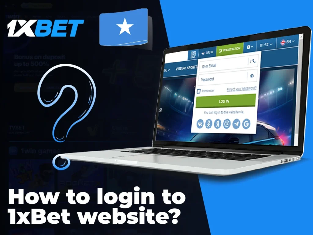 How to login to 1xBet website