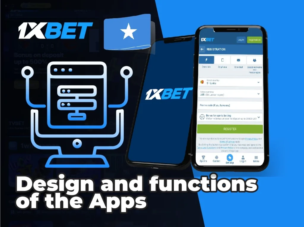 Design and functions of the 1Xbet Apps