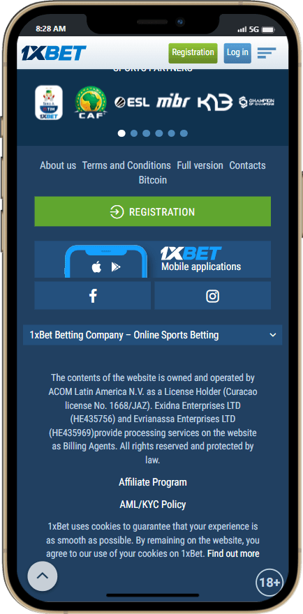 How to download and install 1xbet in Somalia on IOS