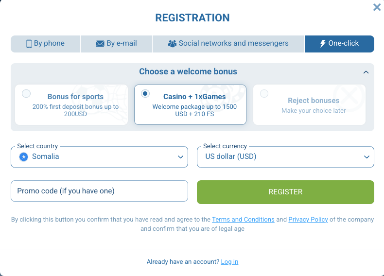 1xbet-one-click-registration