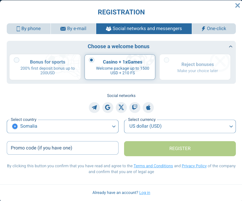1xbet-registration-by-social
